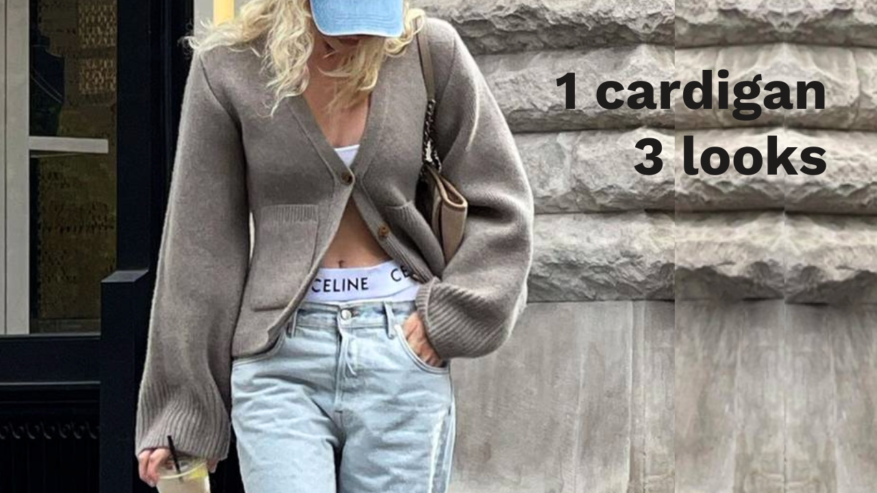 ⭐️ 1 cardigan, 3 looks !
