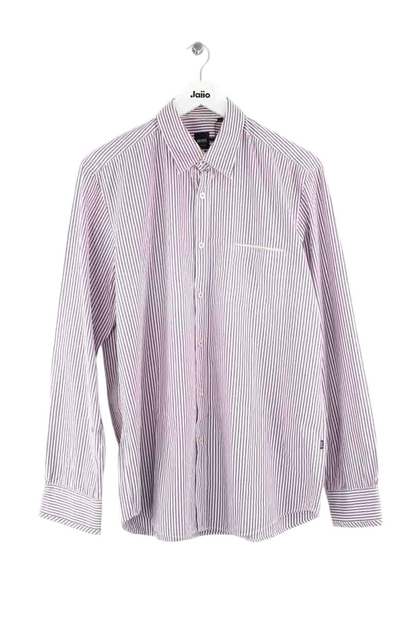 DESIGN - Chemise stretch ajustée à rayures - Noir et blanc DESIGN - Chemise stretch ajustée à rayures - Noir et blanc