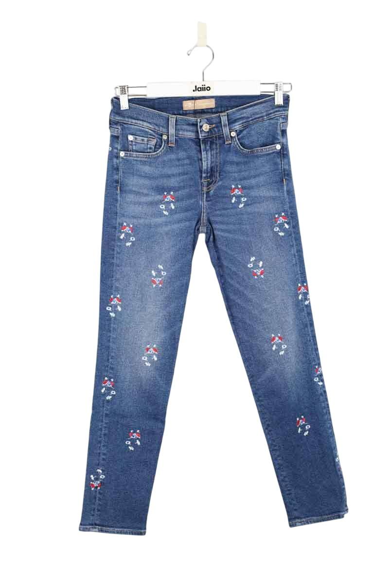 Slim 7 For All Mankind Bleu