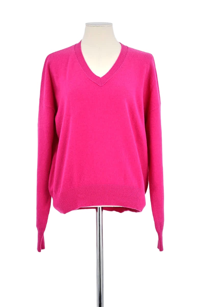 Pull Maje - Mélange Coton/Cachemire - Taille M - Couleur Fuchsia Foncé - Occasion Très Bon État