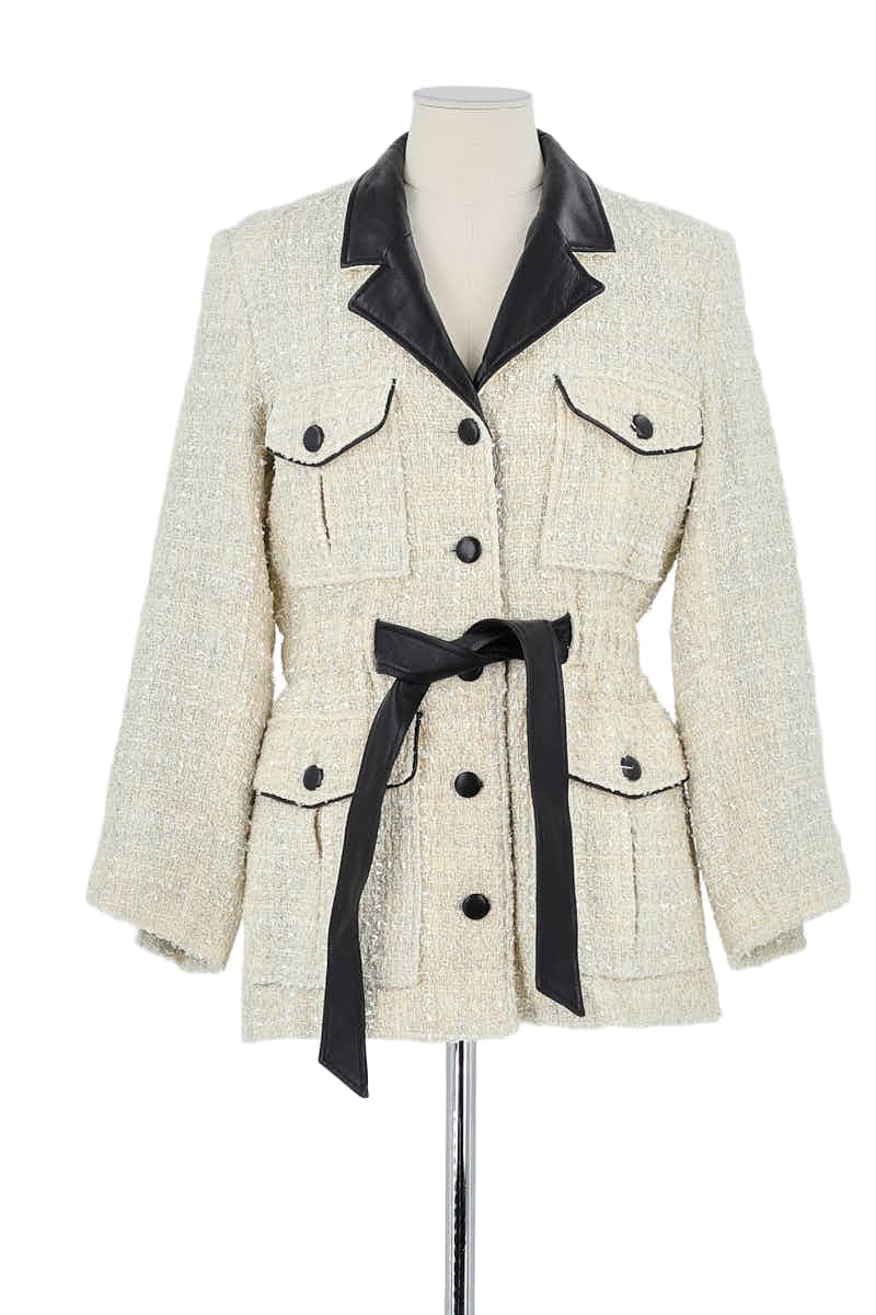 Veste en coton beige