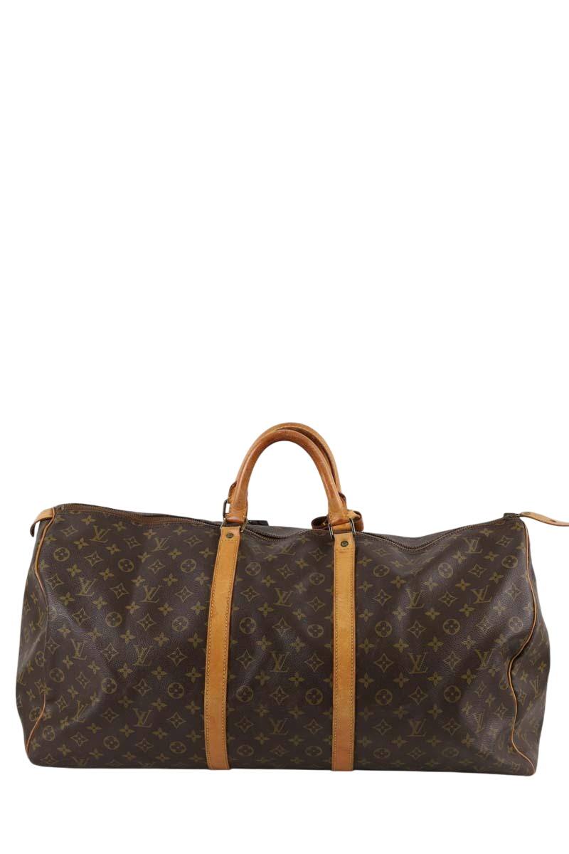 Sac de voyage Louis Vuitton Keepall Marron