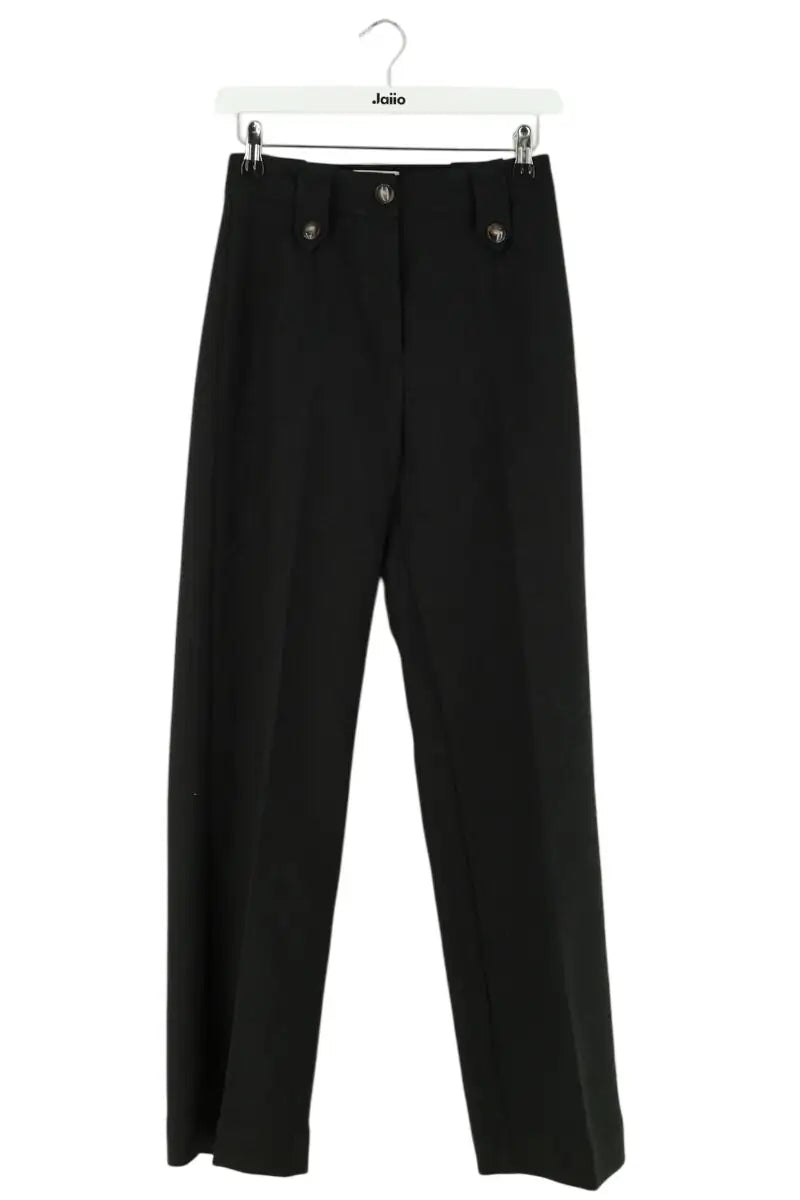 Pantalon large Sézane Noir en Synthétique, taille XS - Seconde Main