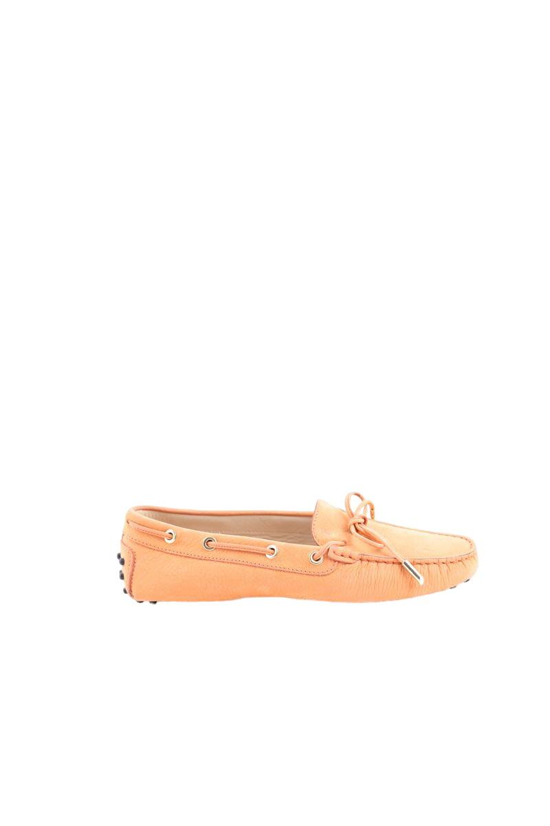 Tod's Mocassins Mocassin Femme Orange Gommino Mocassin En