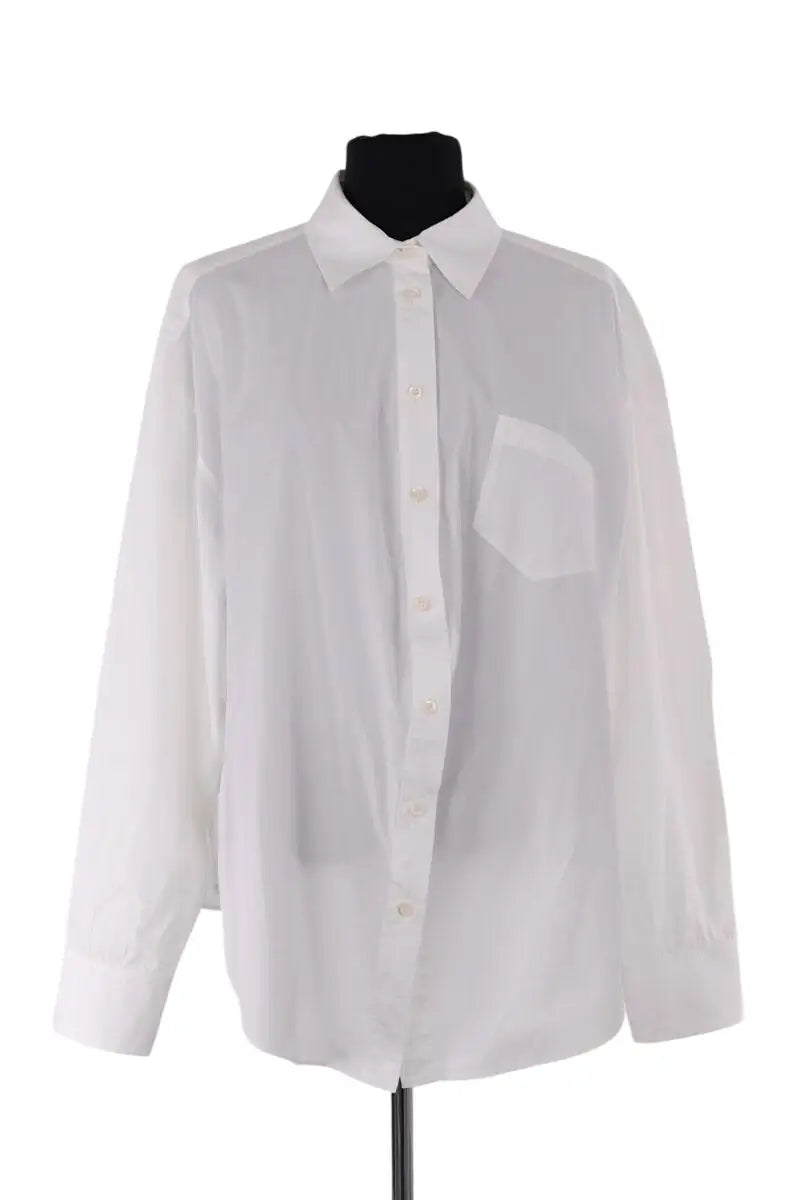 Chemise Prada Blanc en Coton, taille M - Seconde Main