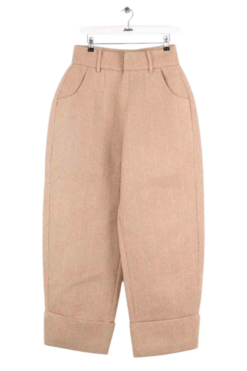 Pantalon large Hanifa Beige en Viscose, taille M - Seconde Main