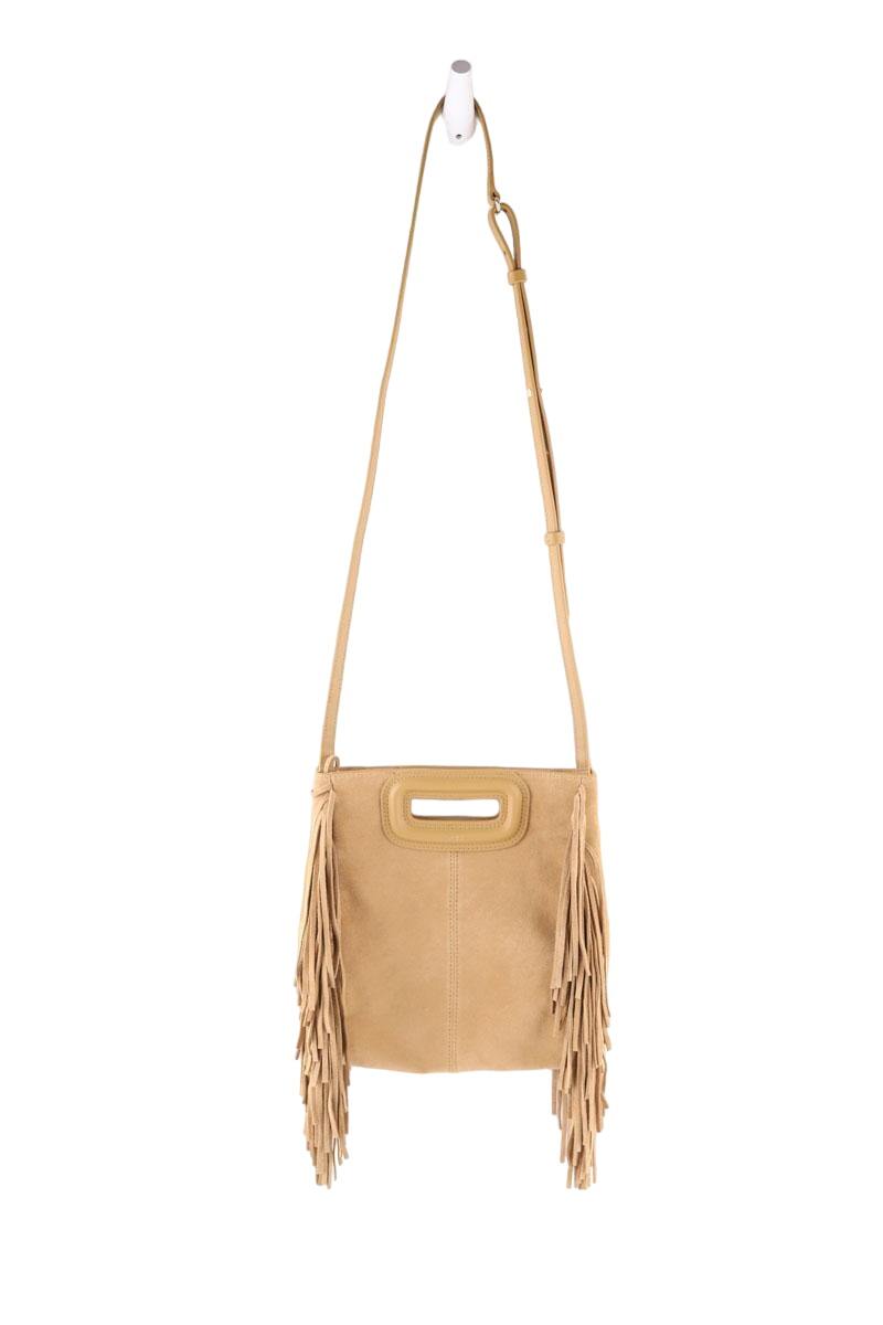 Sac Bandoulière Sac M Maje Camel Maje Mini Sangle Sac Maje Maje Sac Bandoulière: Sac M En Cuir Vert