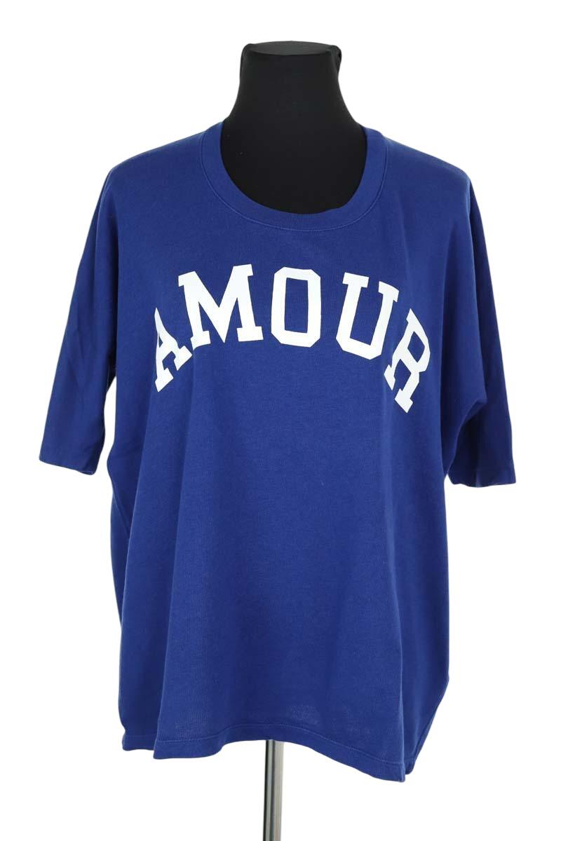 T-shirt en coton bleu - Main Image