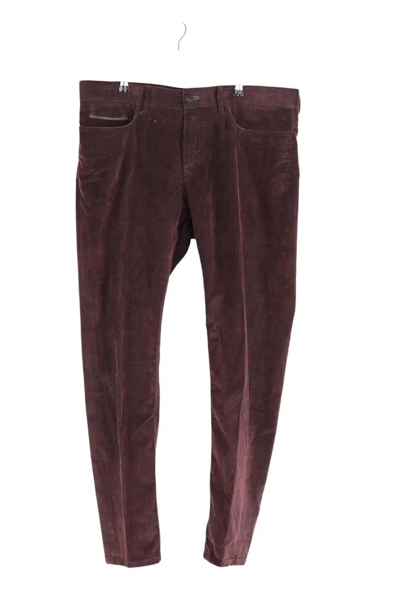 Pantalon droit Berluti Bordeaux en Coton, taille XXL - Seconde Main