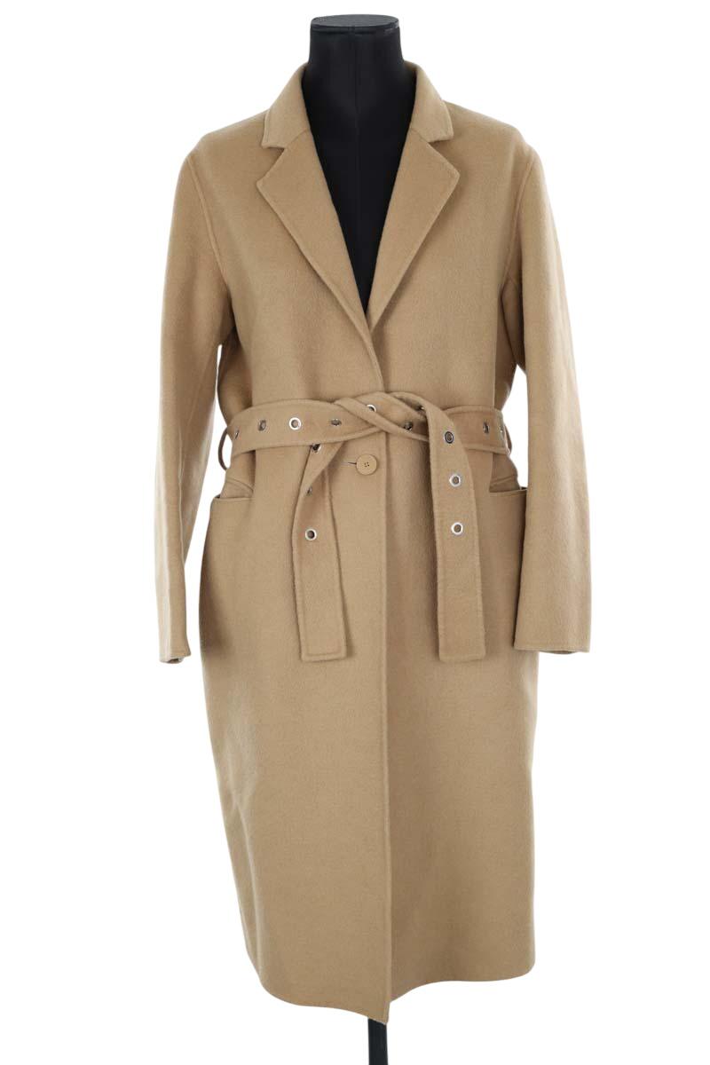 Manteau en laine beige