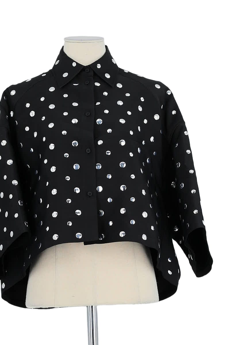 Chemisier Long Noir Sandro - Taille 3/40 - Viscose - Excellent état D'occasion
