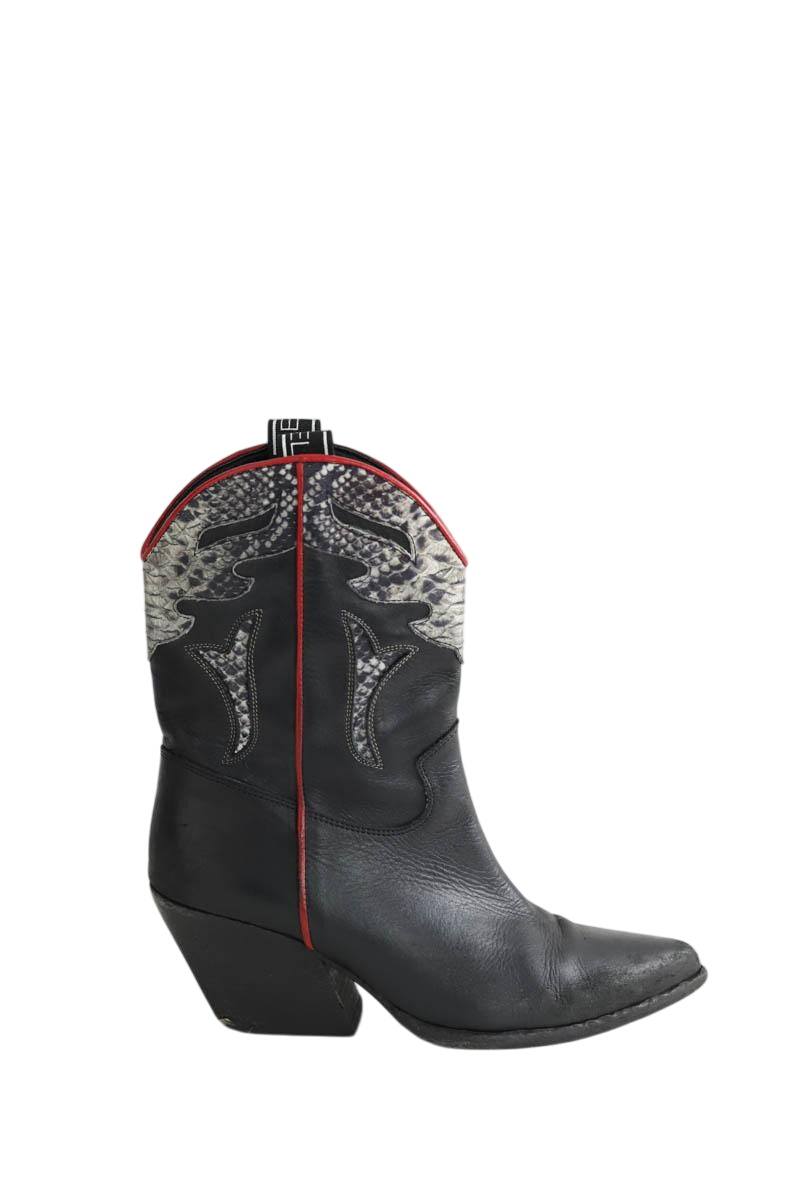 Boots motardes Elena Iachi Noir