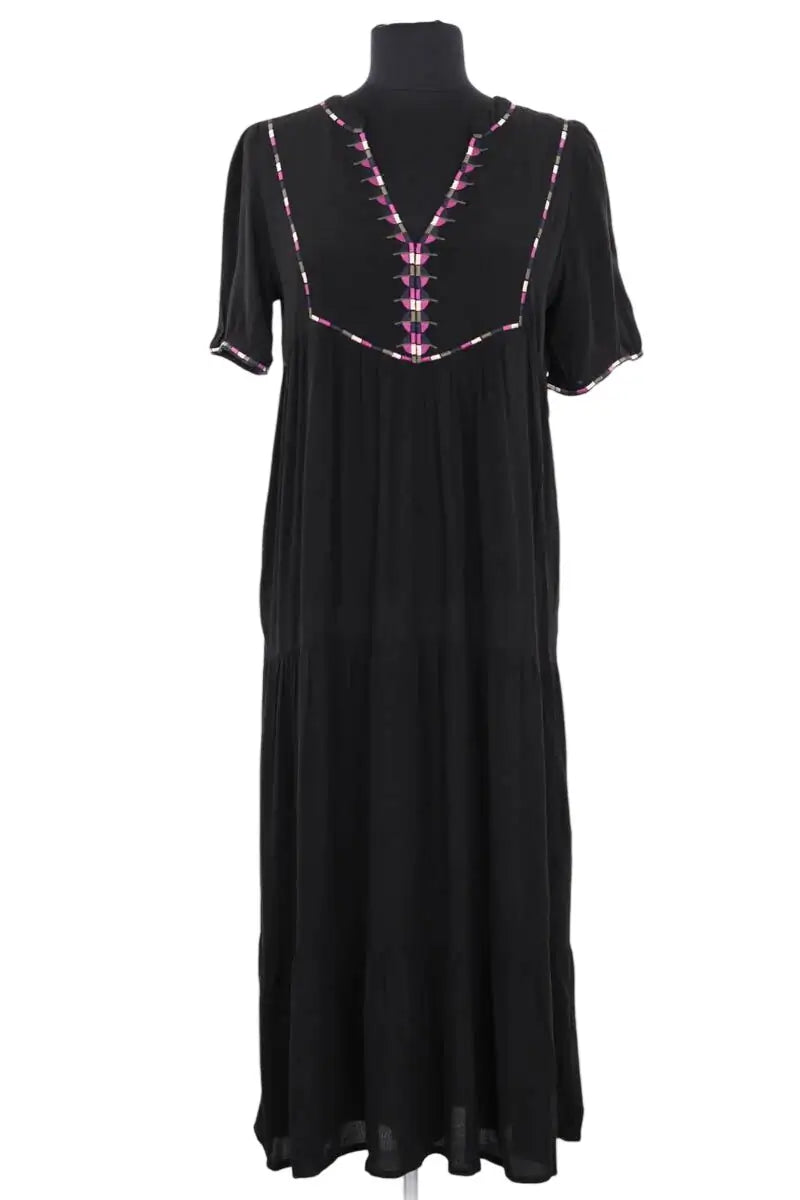 Robe Ba&Sh Noir en Synthétique, taille S - Seconde Main