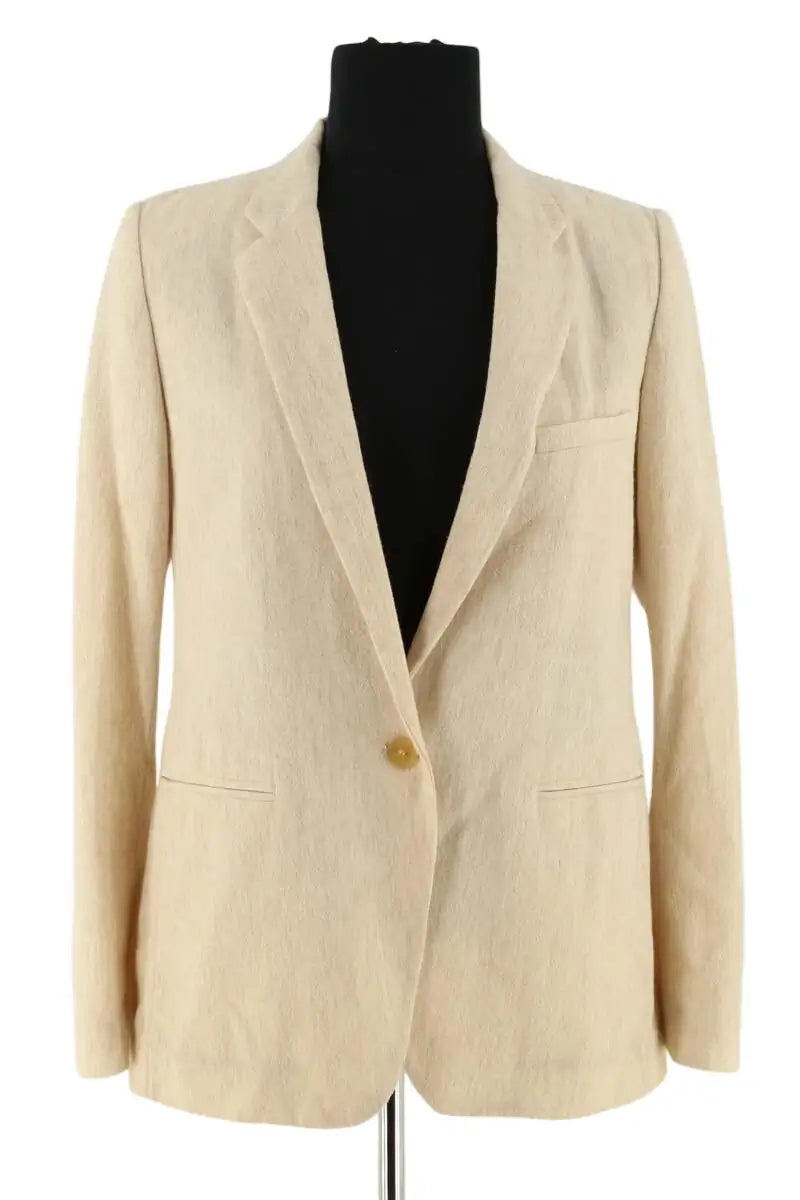 Blazer Forte_Forte Beige en Laine, taille XS - Seconde Main