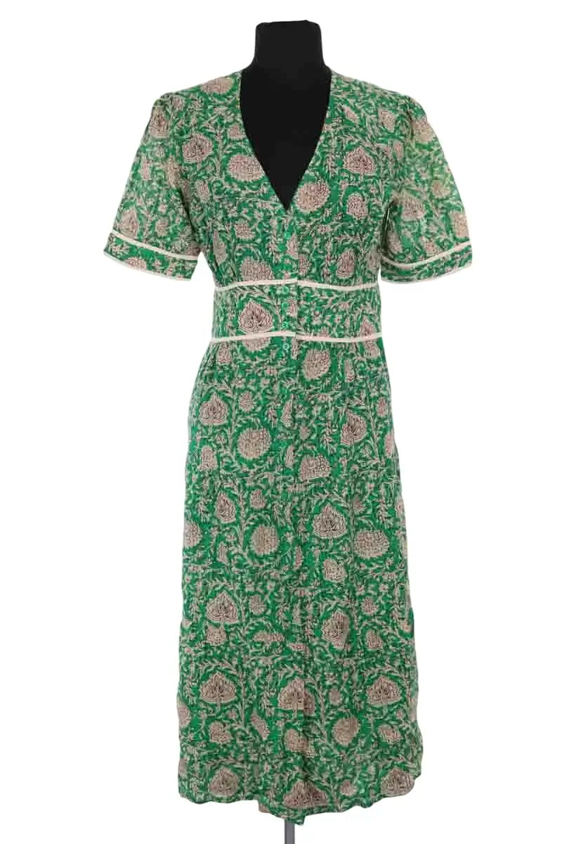 Robe Ba&Sh Vert en Viscose, taille XS - Seconde Main