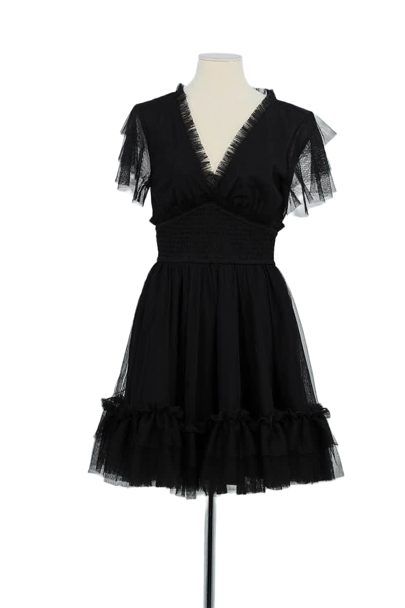 Zalando Kooples Outlet T Shirt The Kooples Pas Cher Robe Fronces Noire