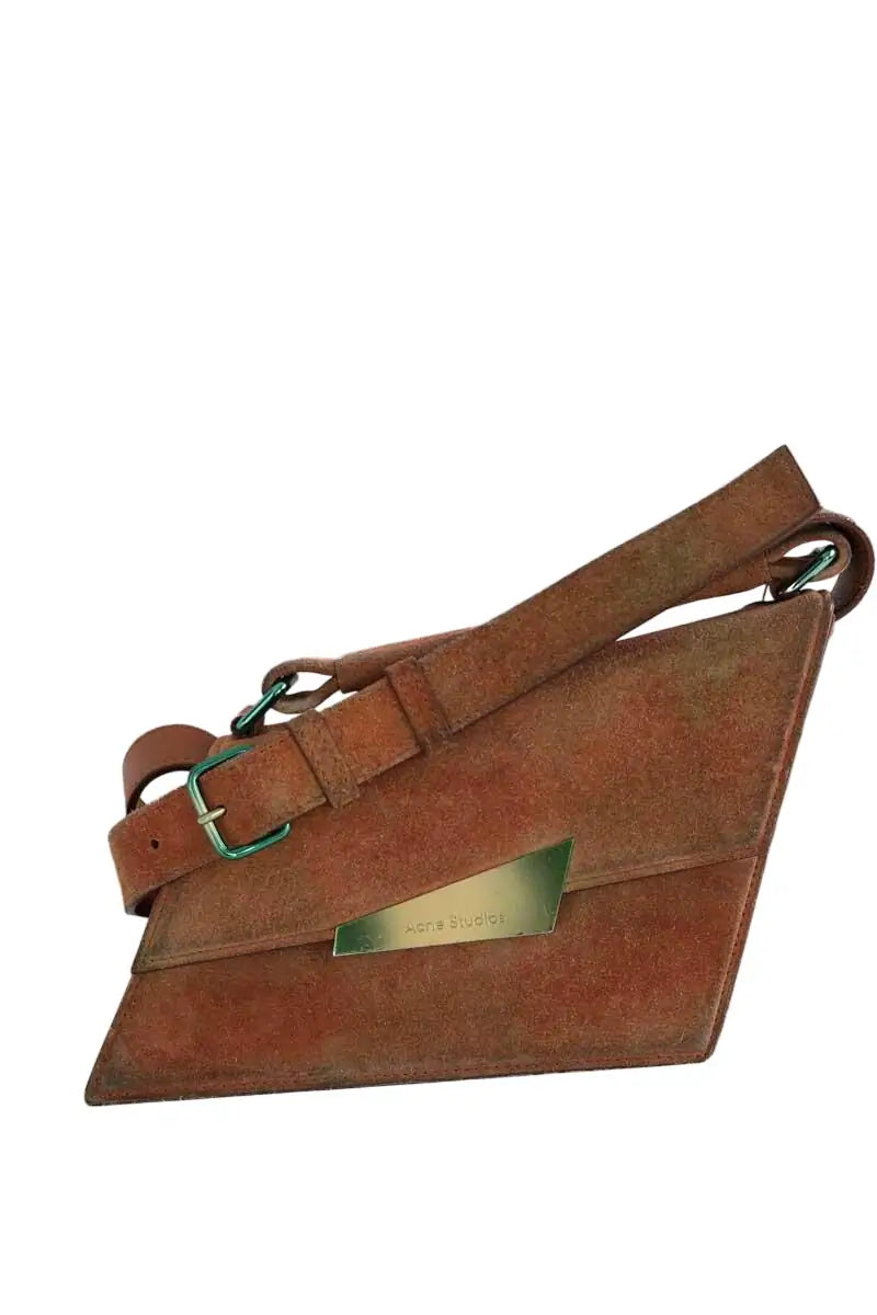Sac à bandoulière Acne Studios Distortion Marron en Daim - Seconde Main