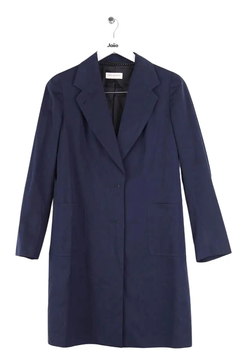 Trench-coat Dries Van Noten Bleu en Synthétique, taille L - Seconde Main