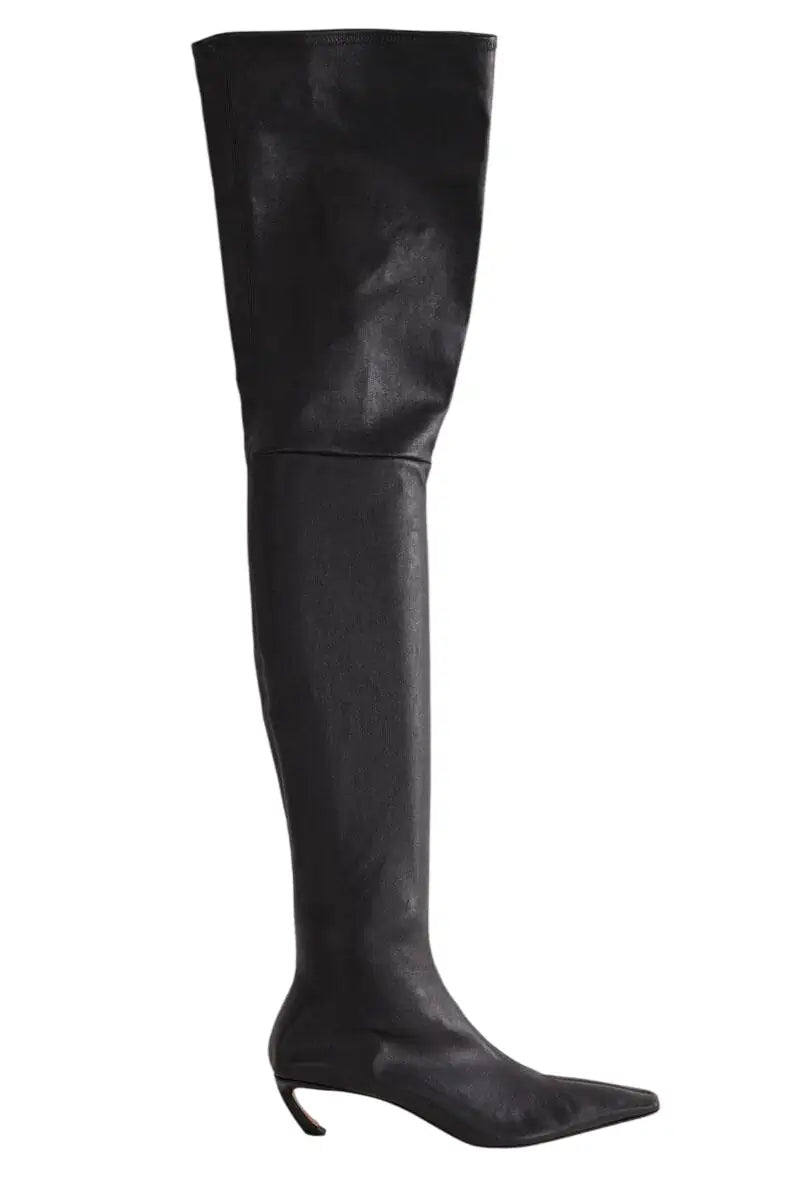 Bottes Lanvin Noir en Cuir, taille 40 - Seconde Main