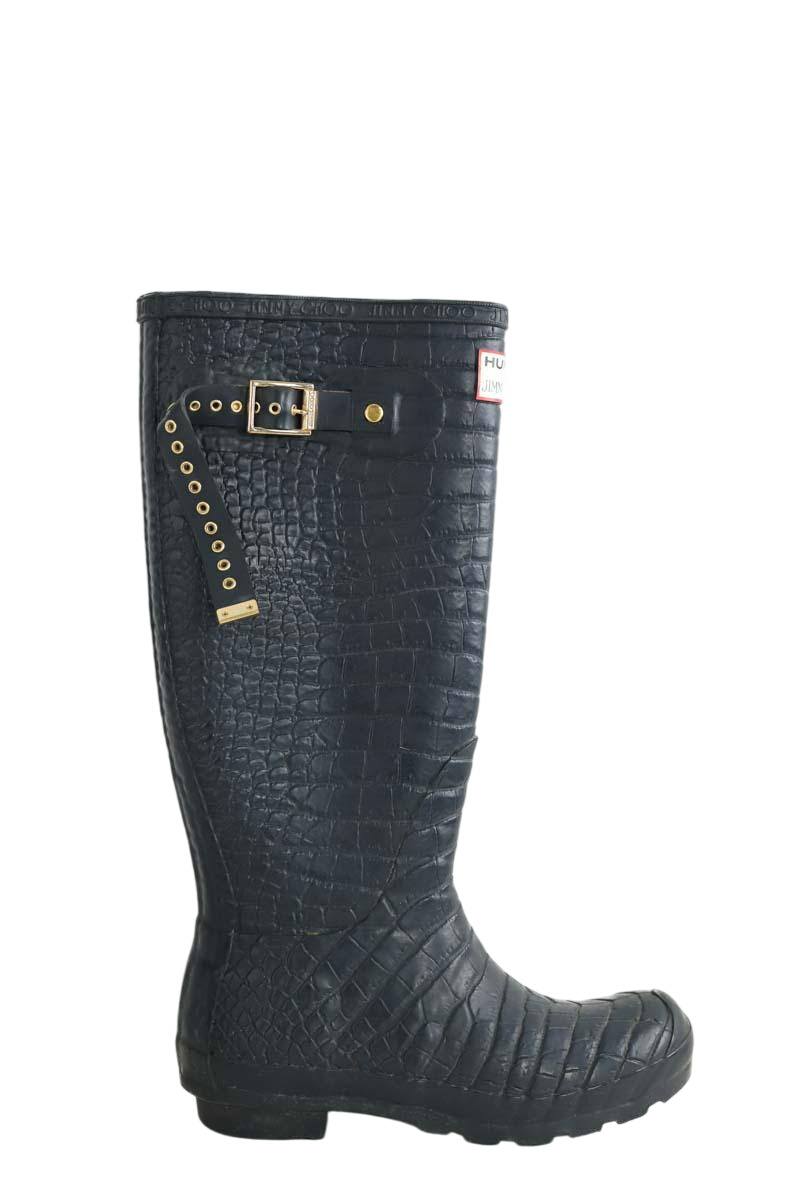 Bottes Hunte X Jimmy Choo marine