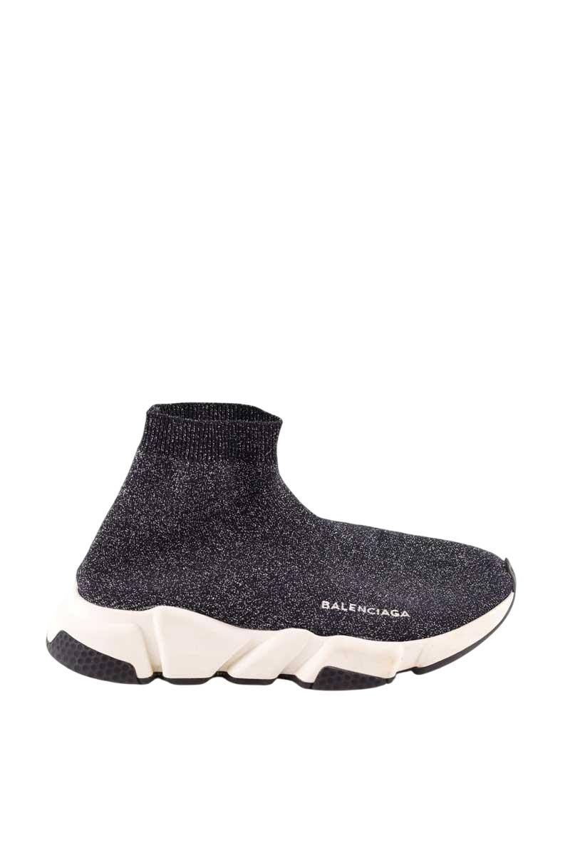 Shoes Basket Balenciaga Femme Paillette Chaussure Chaussette