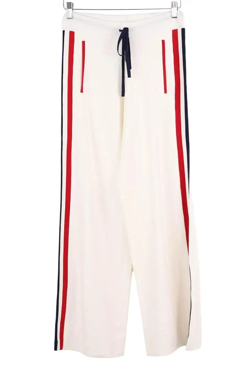 Pantalon droit Parosh Ecru en Viscose, taille XS - Seconde Main