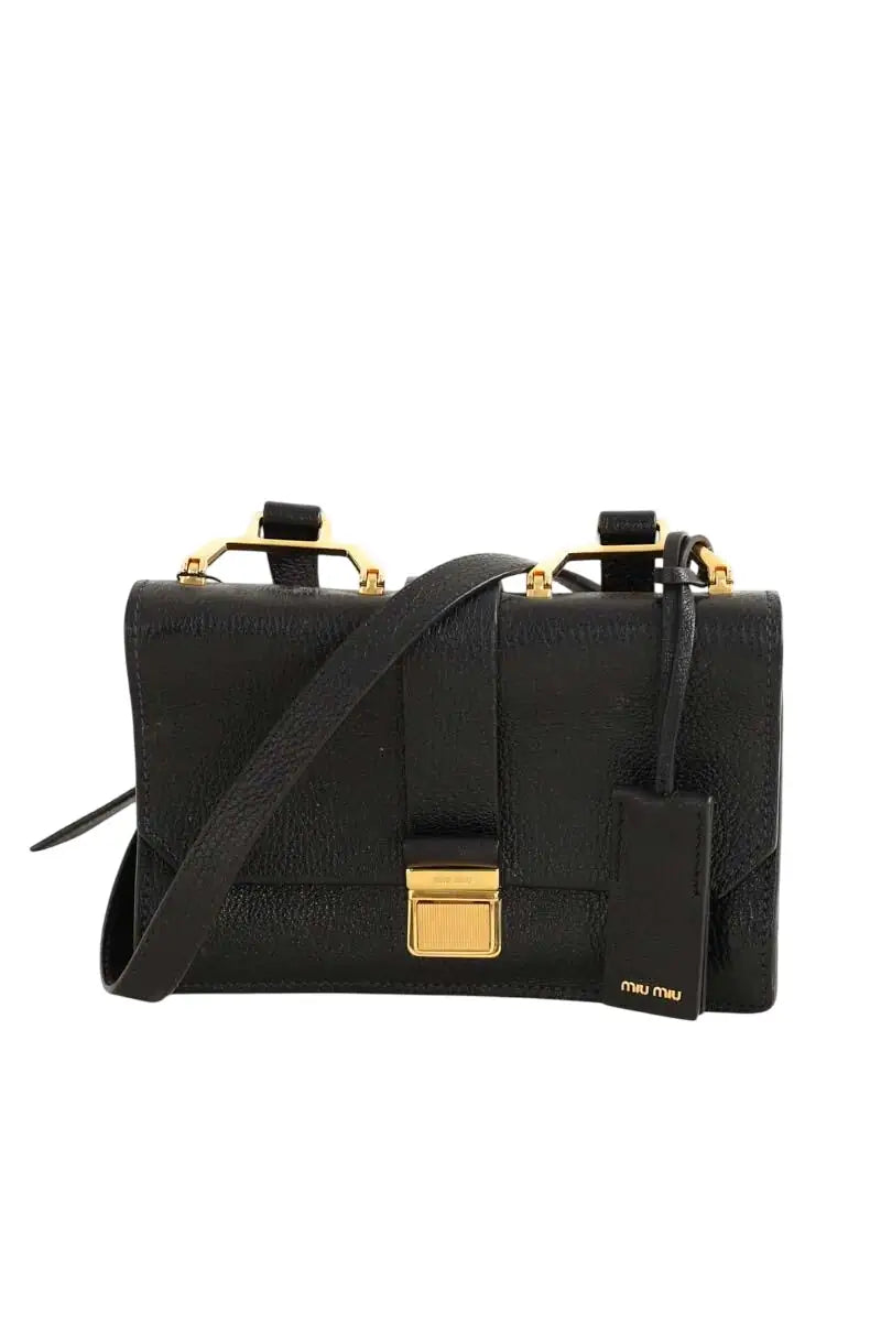 Sac à bandoulière Miu Miu Madras Noir