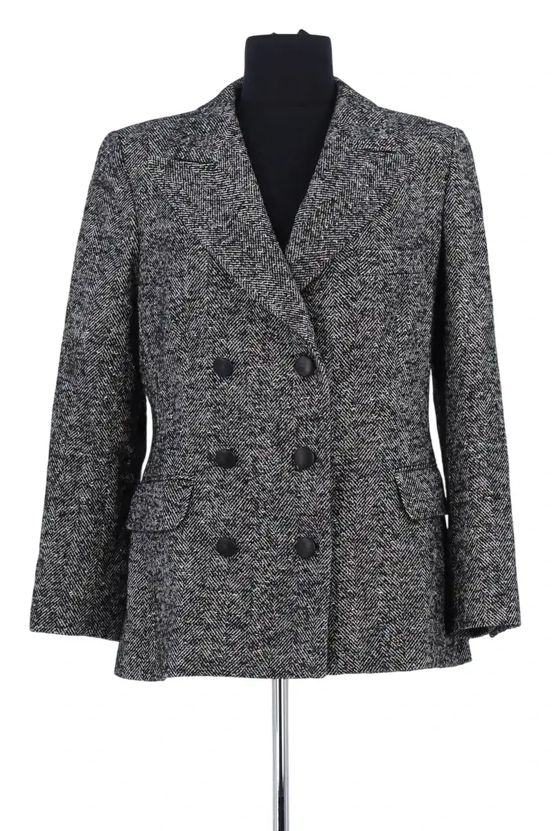 Blazer Georges Rech Anthracite en Laine, taille L - Seconde Main