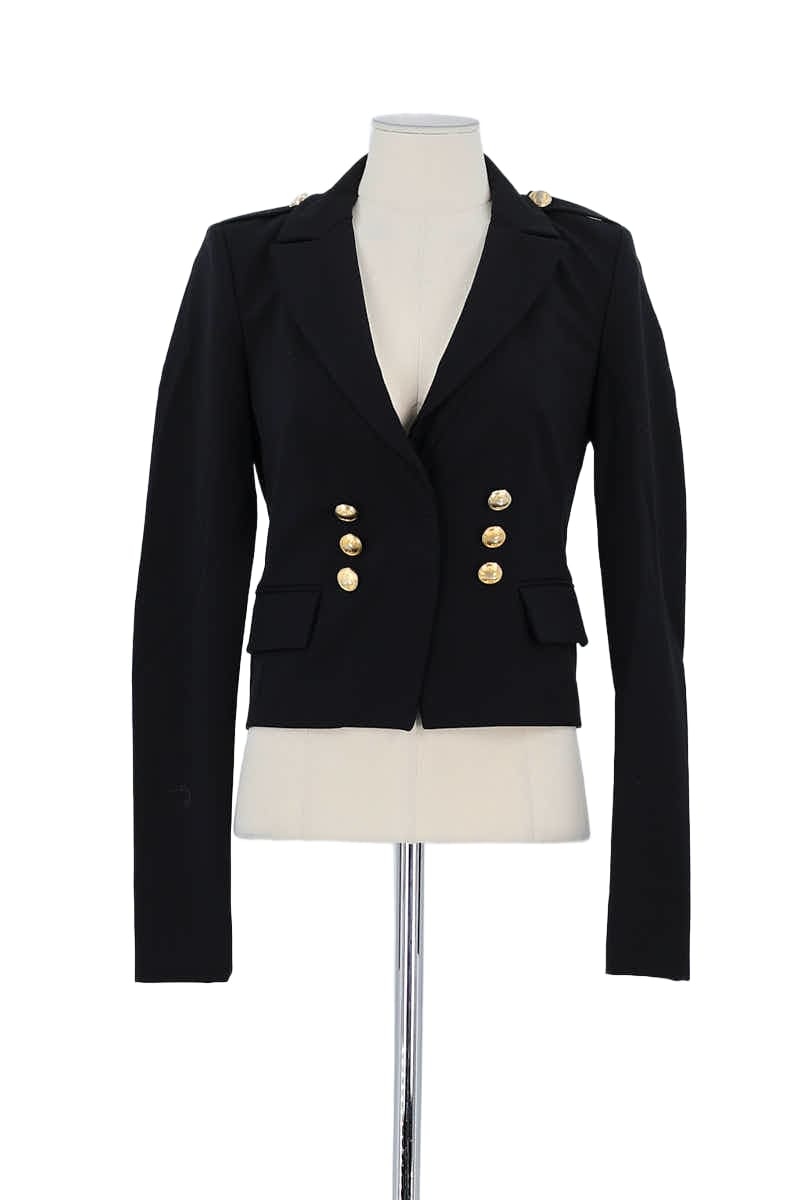 Blazer Patrizia Pepe Noir en Polyester, taille L - Seconde Main