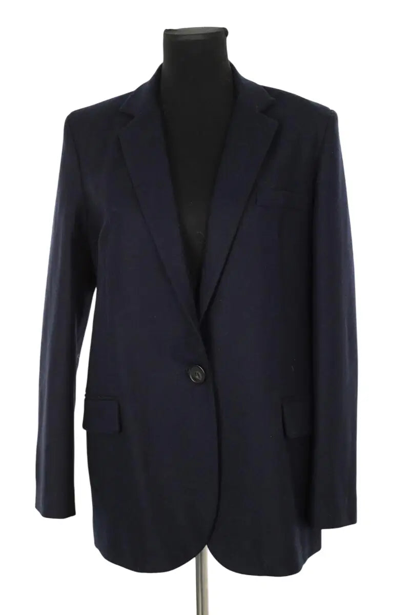 Blazer Vanessa Bruno Tilia Marine en Laine, taille S - Seconde Main