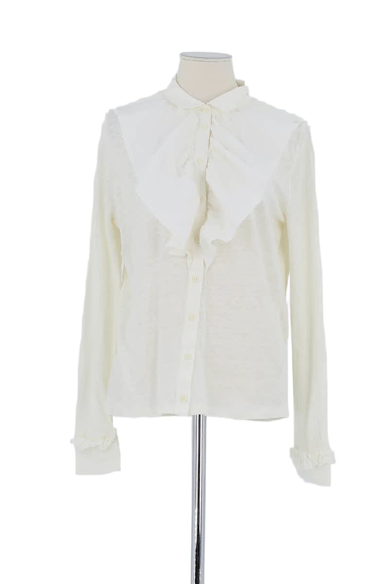 Blouse Claudie Pierlot Blanc en Lin, taille M - Seconde Main