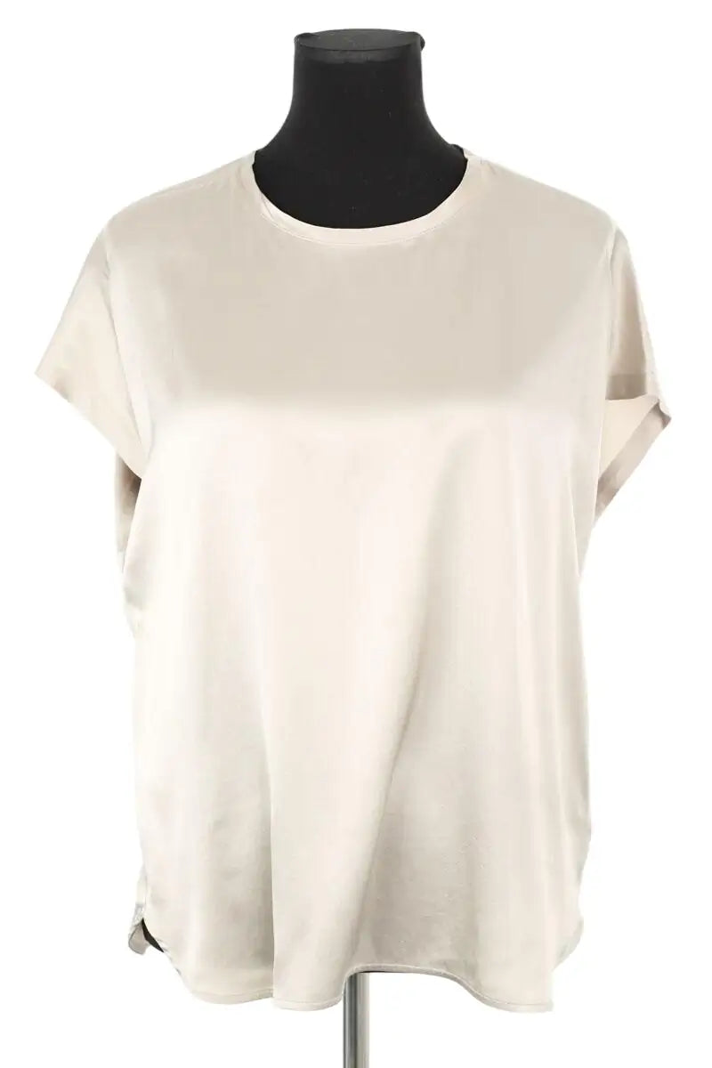Blouse Pinko Gris en Soie, taille M - Seconde Main