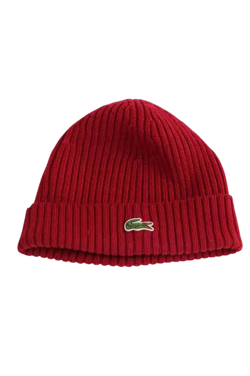 Bonnet Lacoste Rouge en Laine, taille TU - Seconde Main
