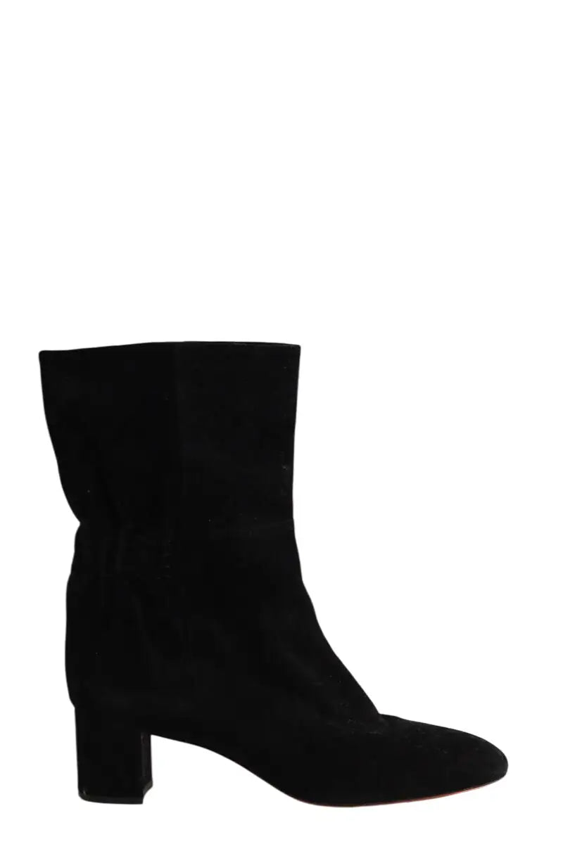 Boots Santoni Noir en Daim, taille 39 - Seconde Main