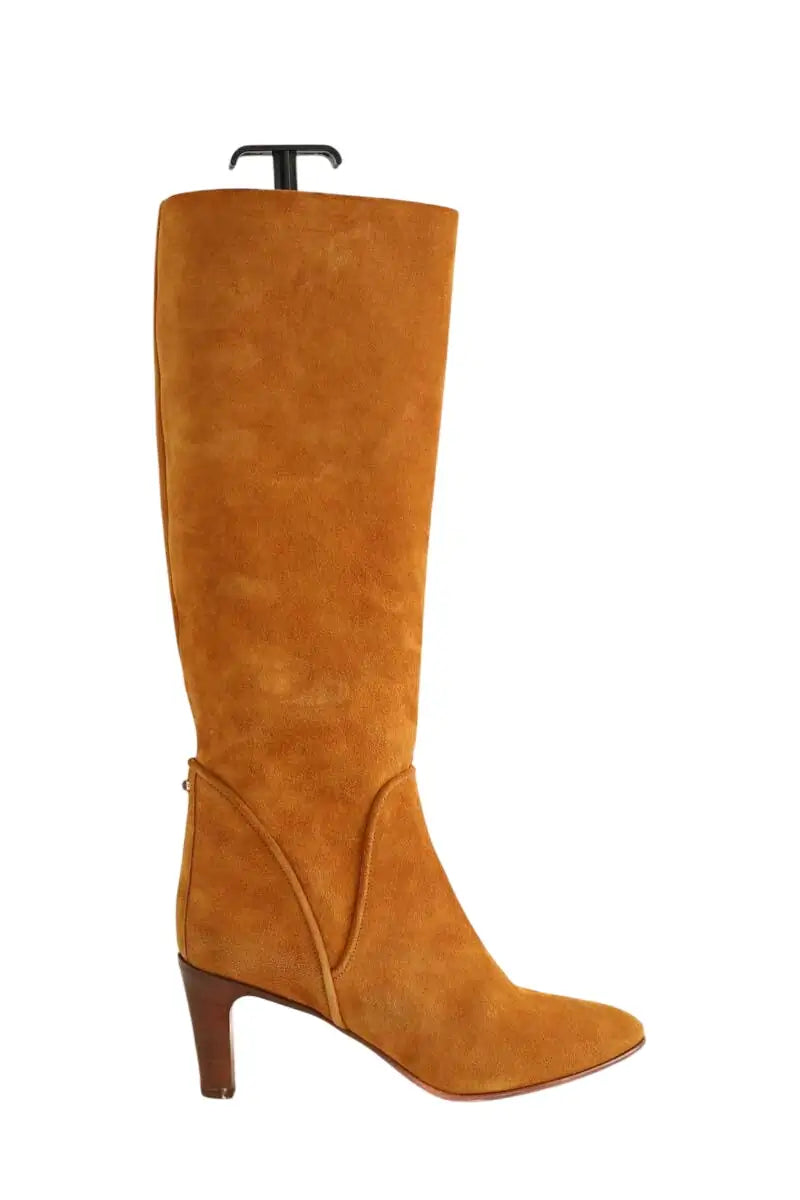 Bottes Chloé Camel en Daim, taille 38 - Seconde Main