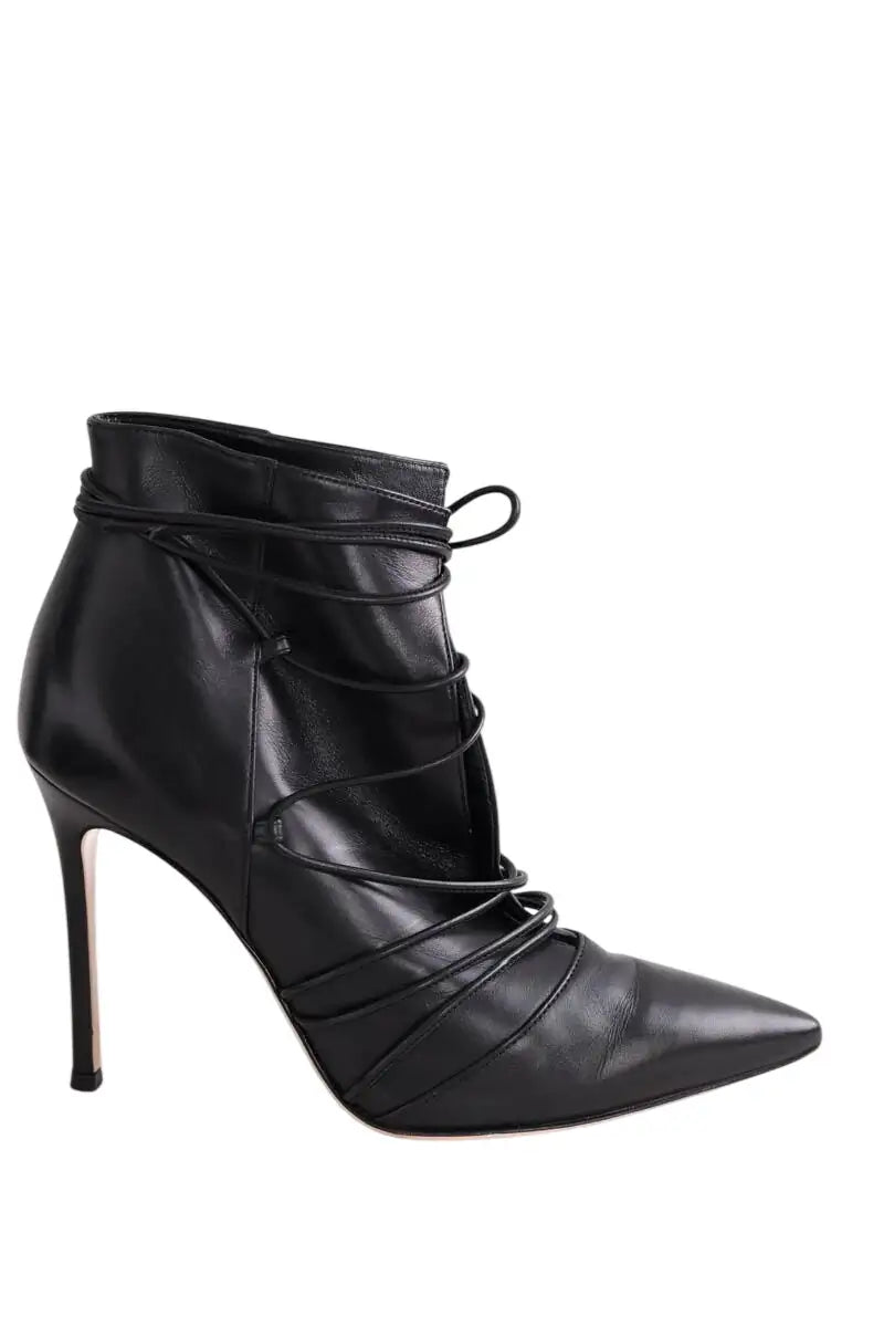 Bottes Gianvito Rossi Noir en Cuir, taille 37 - Seconde Main