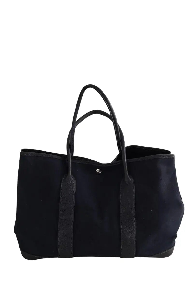 Cabas Hermès Marine en Tissu - Seconde Main