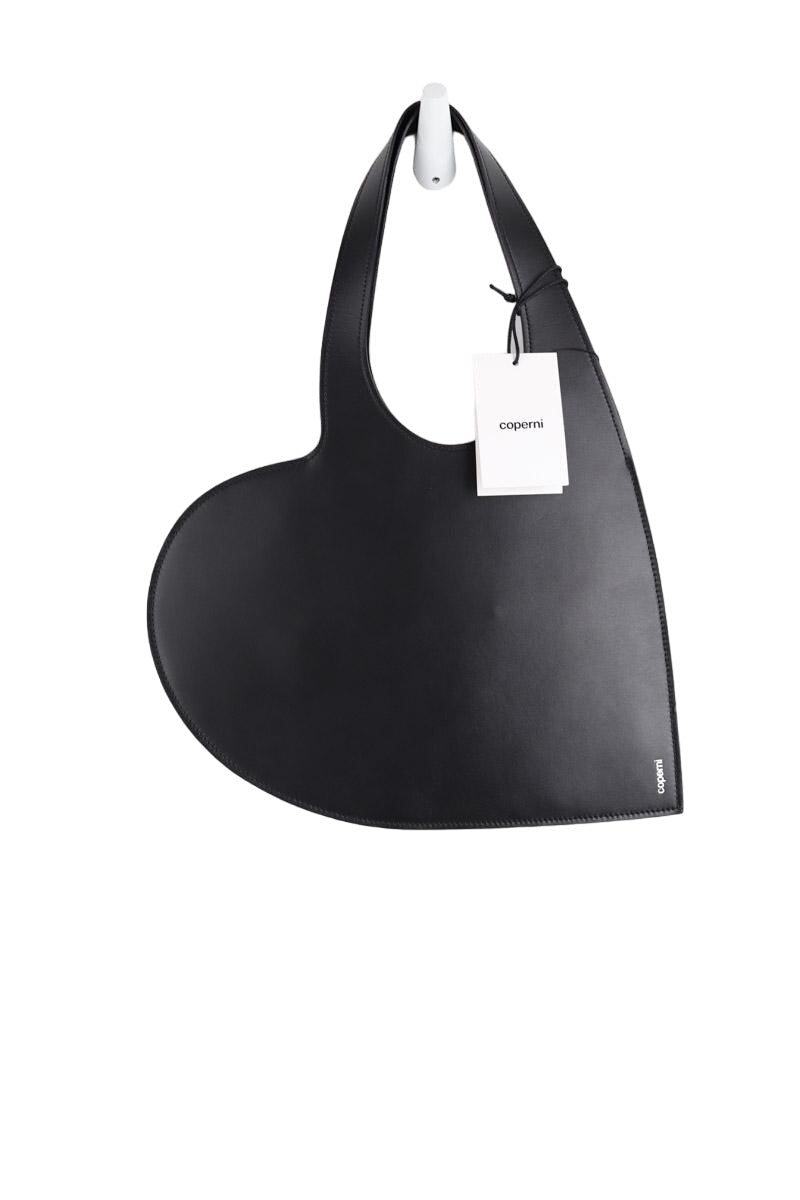 Porté épaule Coperni Heart bag Noir