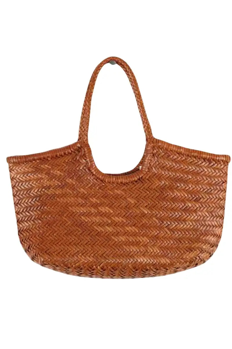 Cabas Dragon Diffusion Camel en Cuir - Seconde Main