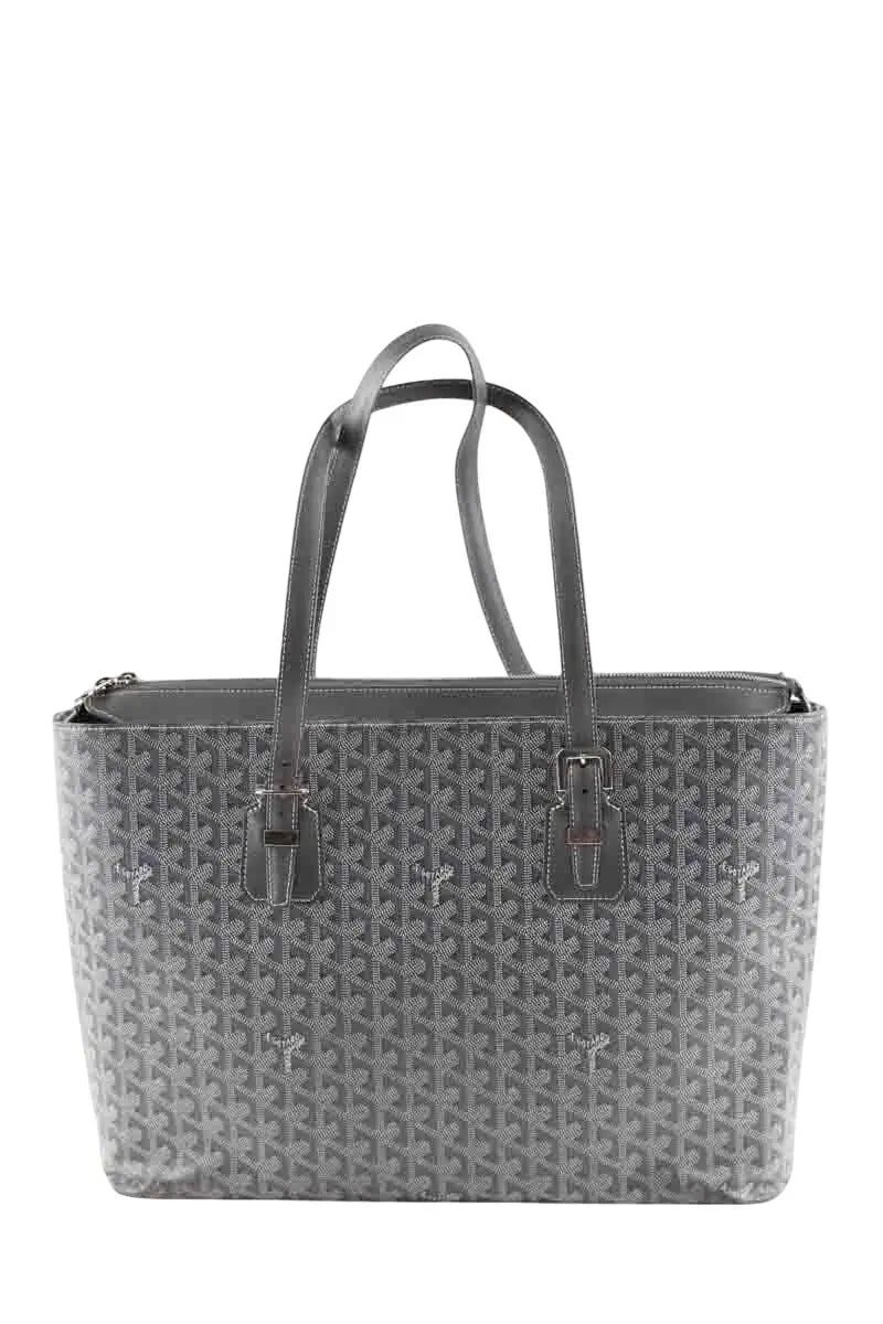 Cabas Goyard Marie Galante GM Anthracite en Cuir - Seconde Main