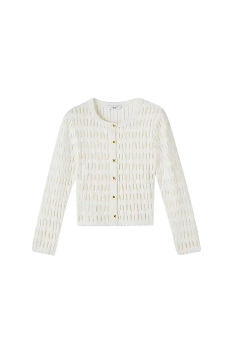 Cardigan LK Bennett Jolie Blanc en Viscose, taille M - Seconde Main
