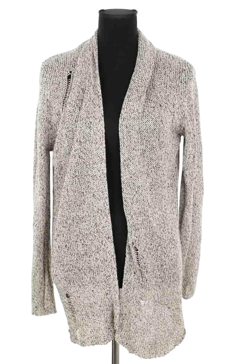 Cardigan Zadig & Voltaire Gris en Lin, taille S - Seconde Main