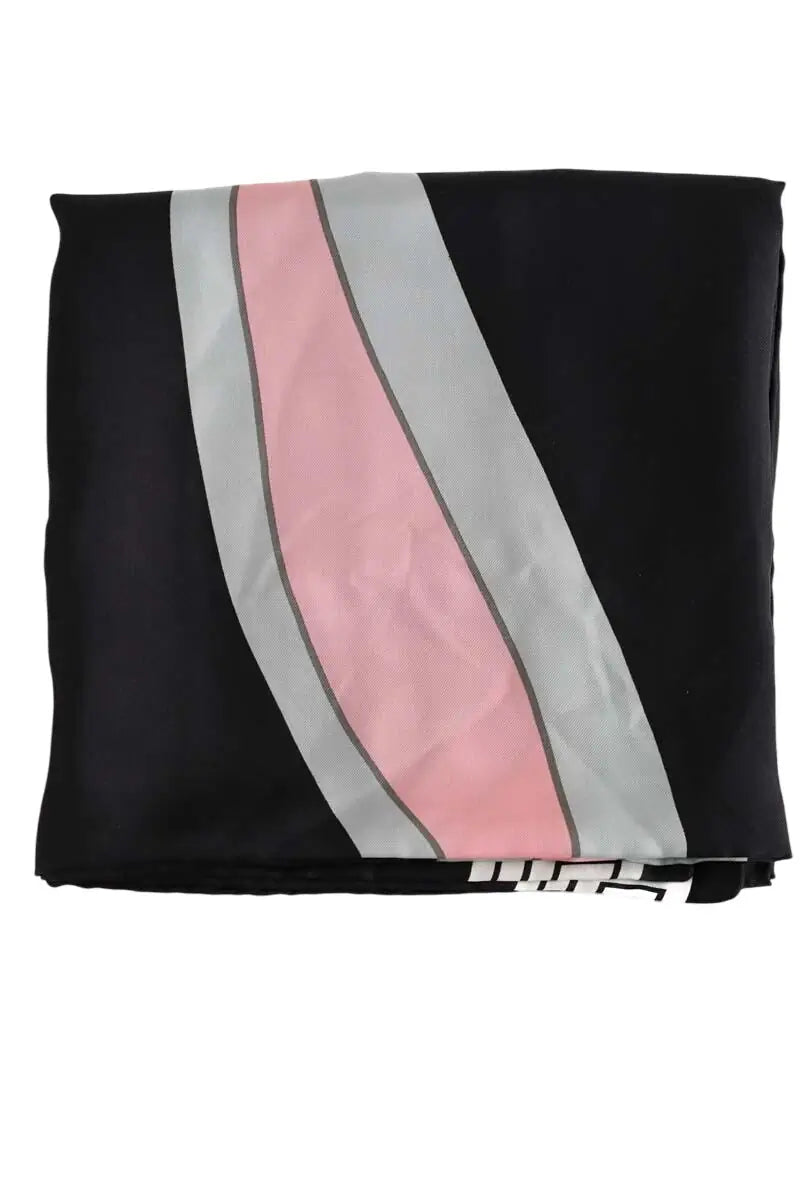 Carré Gucci Noir en Soie - Seconde Main