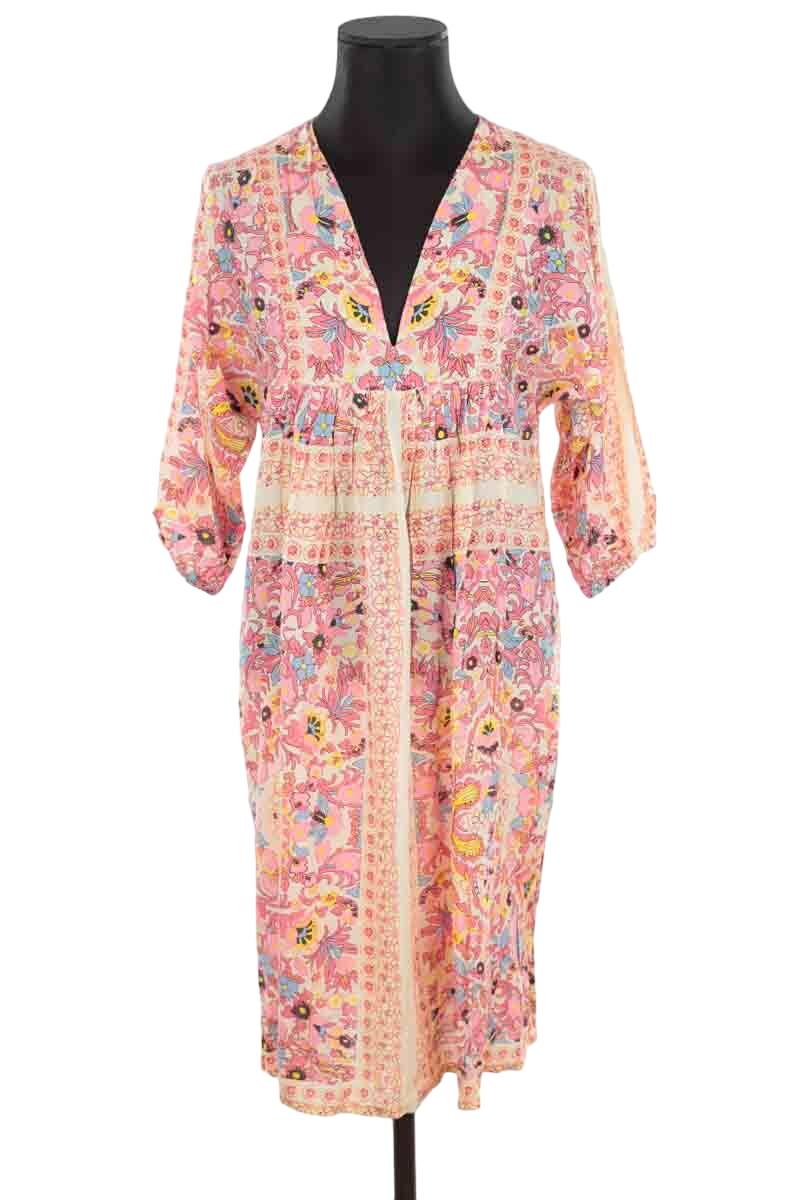 Robe Antik Batik Taille 38, Multicolore, Longueur Genou, Style Mini, Occasion Comme Neuve