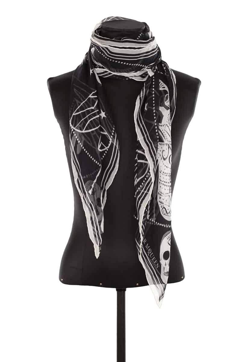 Carrés Alexander McQueen Noir