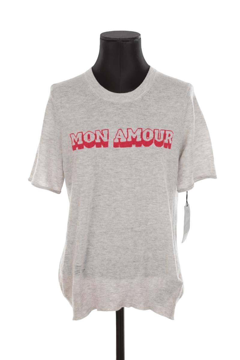 T-shirt Zadig & Voltaire Gris - Taille S - Occasion En Très Bon état
