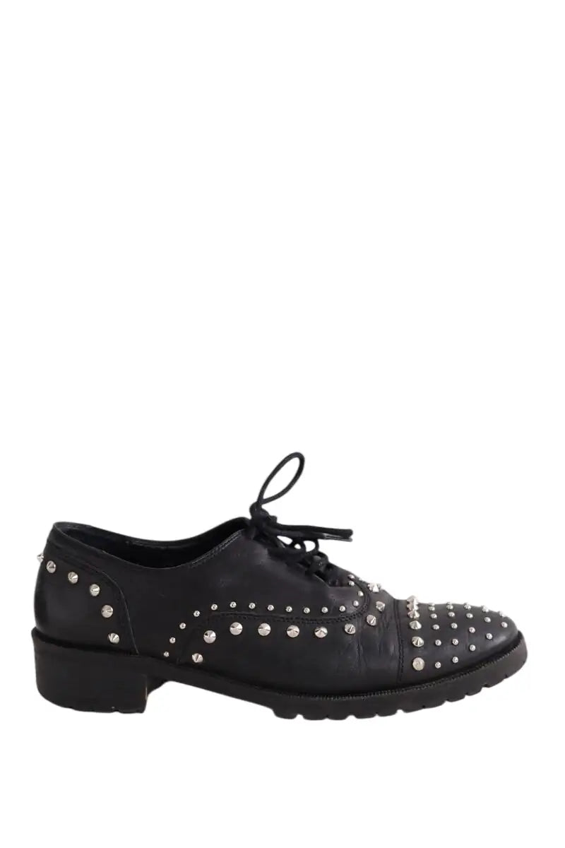 Chaussures à lacets The Kooples Noir en Cuir, taille 37 - Seconde Main