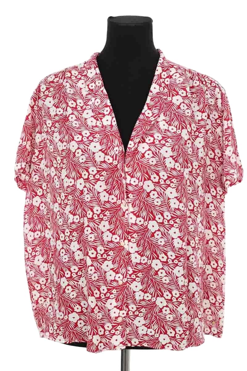 Chemise Des Petits Hauts Rouge en Viscose, taille XL - Seconde Main