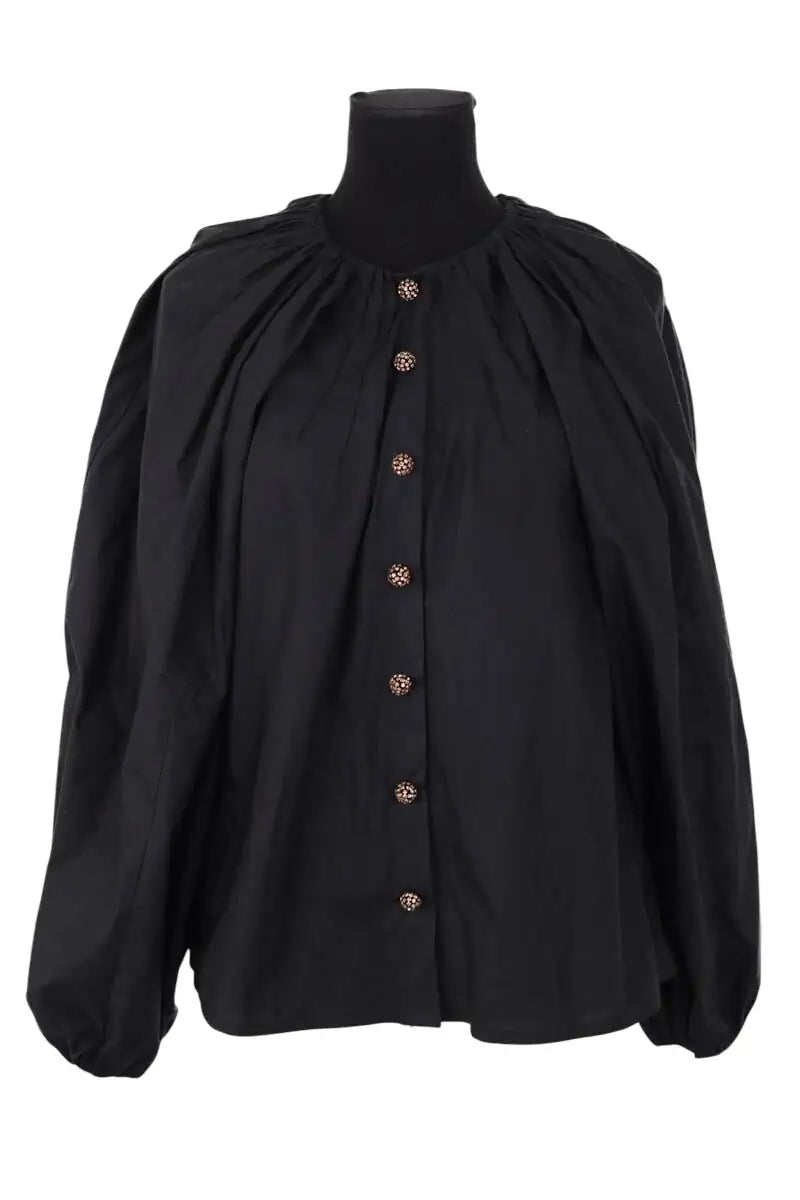 Chemise Laurence Bras Noir en Coton, taille S - Seconde Main