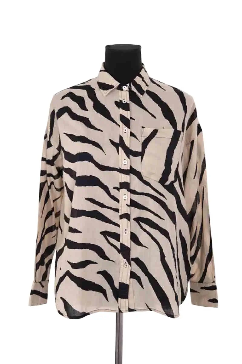 Chemise Mkt Studio Beige en Coton, taille S - Seconde Main